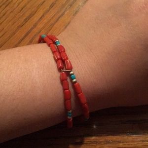 Sterling silver beaded bracelet